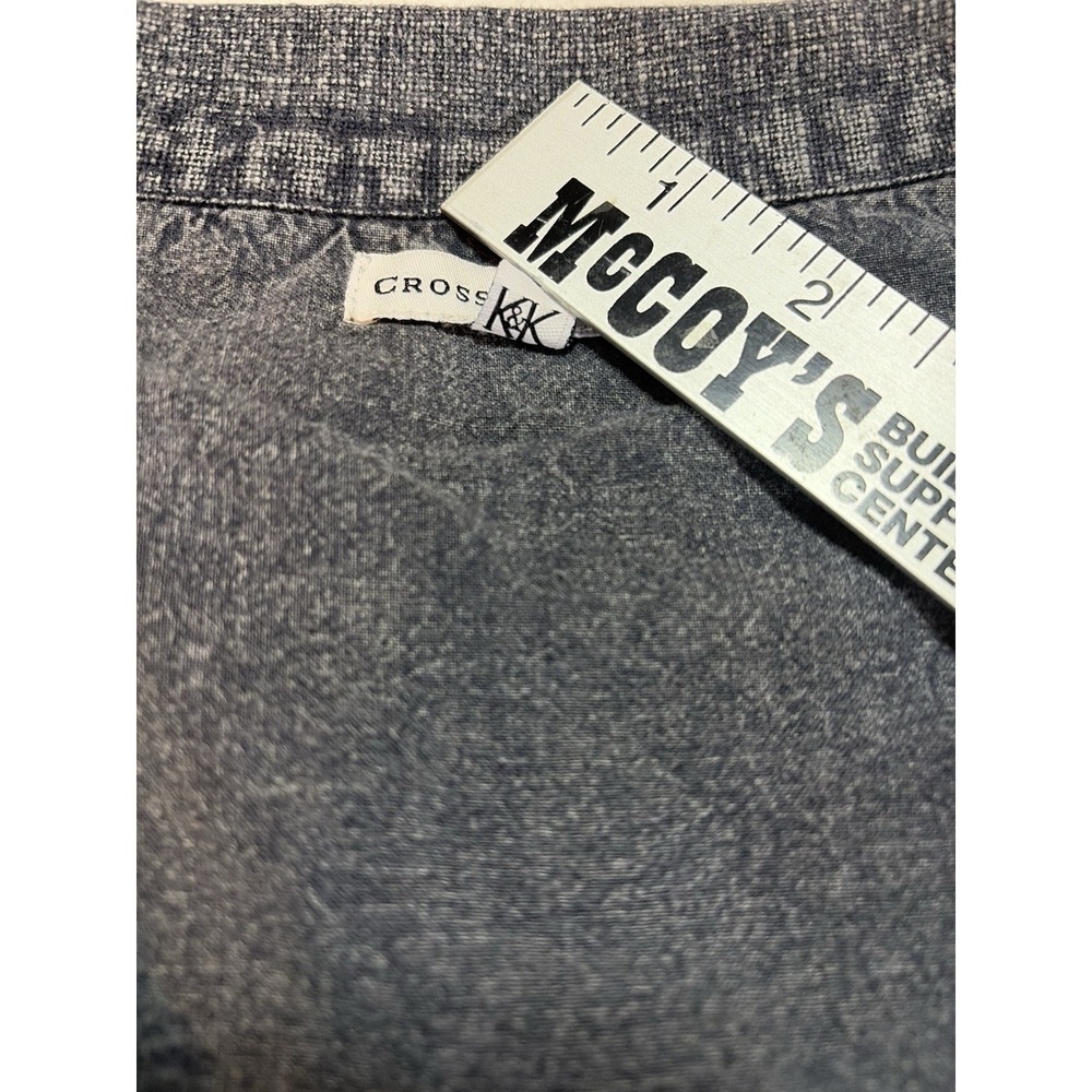 Cross Tree Lane Denim‎ Jacket Y2K style Bell Sleeves Shacket Large Jean - Picture 7 of 7